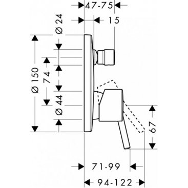 Смеситель для душа Hansgrohe Talis S 32477000