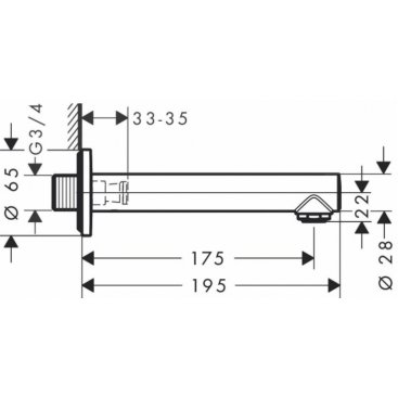 Излив Hansgrohe Talis S 72410000