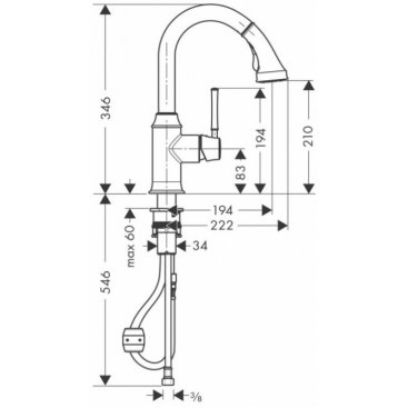 Смеситель для кухни Hansgrohe Talis Classic 14864000