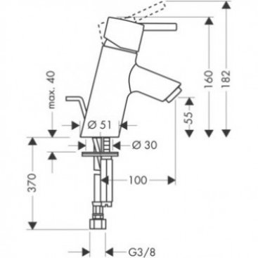 Смеситель для раковины Hansgrohe Talis S 32020000