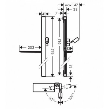 Штанга для душа Hansgrohe Unica E 27640400