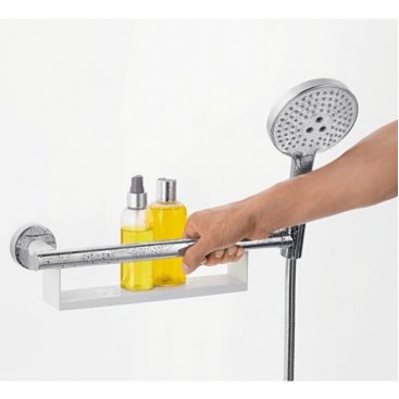 Поручень с полочкой и держателем для душа Hansgrohe Unica Comfort 26328400