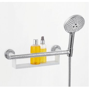 Поручень с полочкой и держателем для душа Hansgrohe Unica Comfort 26328400