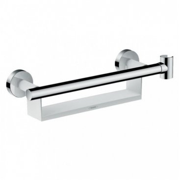 Поручень с полочкой и держателем для душа Hansgrohe Unica Comfort 26328400