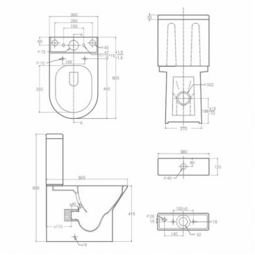 Унитаз напольный Hansmann Compact УНИ0004