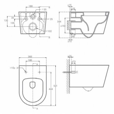 Унитаз подвесной Hansmann Round УНИ0002