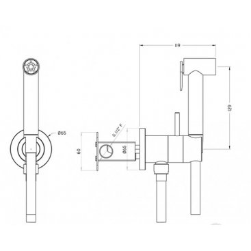 Гигиенический набор Huber Shower TT0079452B