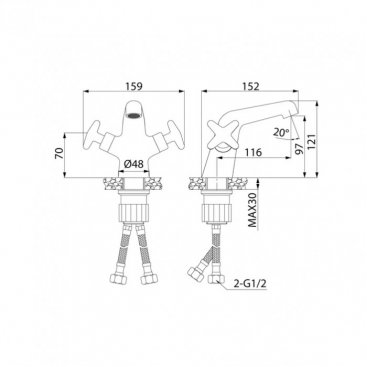 Смеситель для раковины Iddis Acros ACRSB00i01