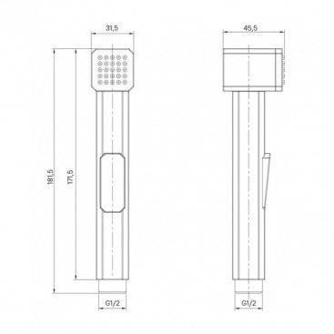 Гигиеническая лейка Iddis Axes AXE1F1Ci20