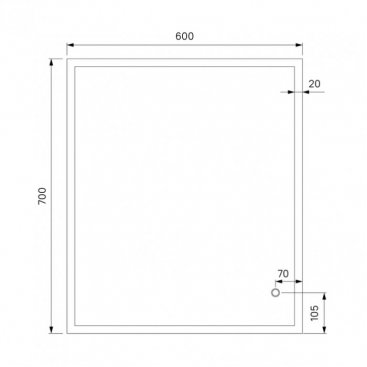 Зеркало Iddis Brick BRI6000i98