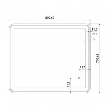 Зеркало Iddis Cloud CLO8000i98