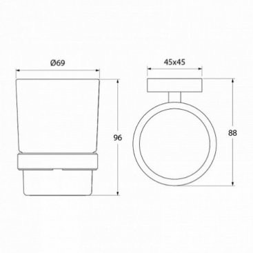 Стакан Iddis Edifice EDIMBG1i45