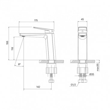 Смеситель для раковины Iddis Esper ESPSB00i01