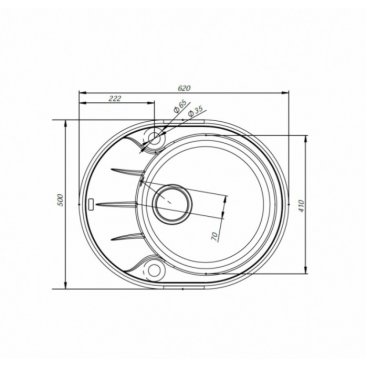 Мойка кухонная Iddis Kitchen G K09S621i87