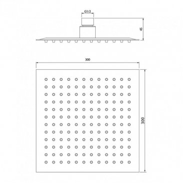 Верхний душ Iddis Optima Home 00630SSi64