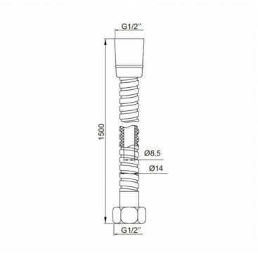 Шланг для душа Iddis Optima Home A50211 1.5