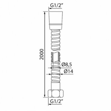 Шланг для душа Iddis Optima Home A50211 2.0