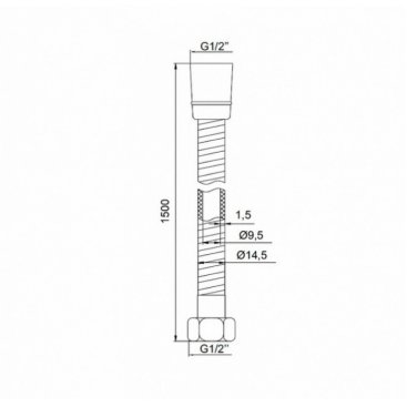 Шланг для душа Iddis Optima Home A50611 1.5