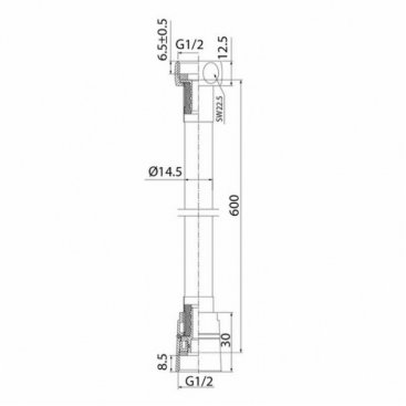 Шланг для душа Iddis Optima Home A50711 0.6