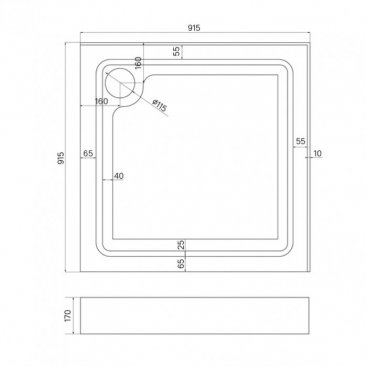 Душевой поддон Iddis Optima Home OPH1WS9i22