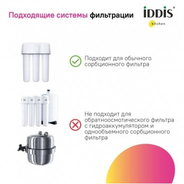 Смеситель для кухни Iddis Pure PURBLPFi05