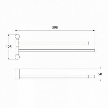 Полотенцедержатель Iddis Renior L04824