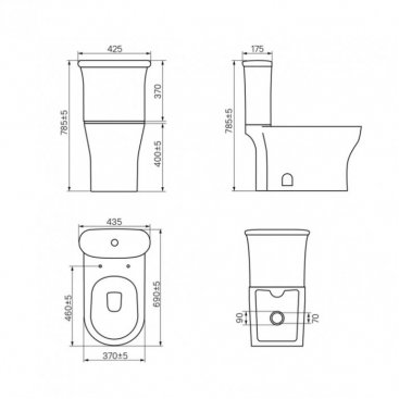 Унитаз Iddis Sena SEN2DSEi24