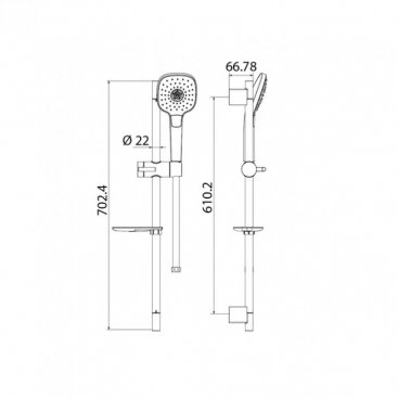 Душевой гарнитур Iddis Sena SEN3F70i16