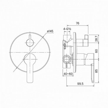 Смеситель для душа Iddis Sena SENSB00i67