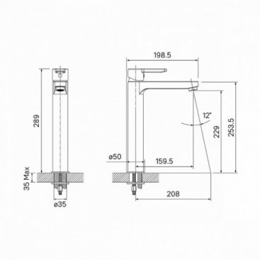 Смеситель для раковины Iddis Sena SENSB01i01