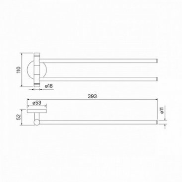 Полотенцедержатель Iddis Sena SENSS20i49