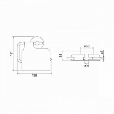 Держатель для бумаги Iddis Sena SENSSC0i43