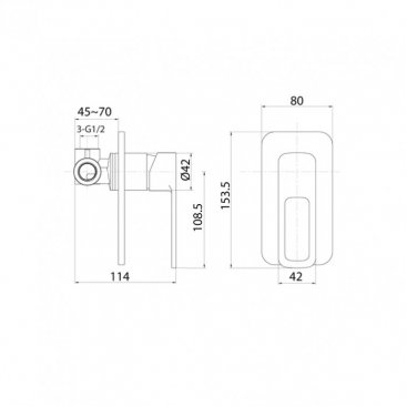 Смеситель для душа Iddis Slide SLIBL00i66