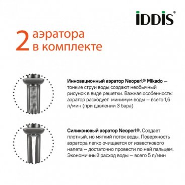 Смеситель для раковины Iddis Slide SLIBLBTi01