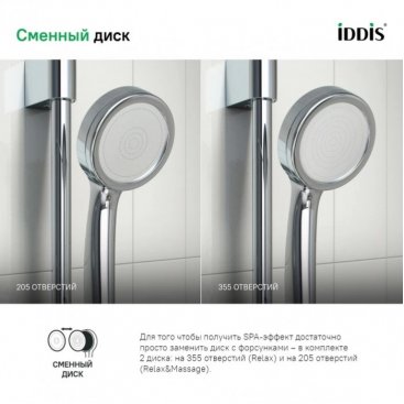 Ручной душ Iddis SpaHome SPA1F00i18