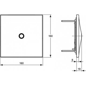 Панель смыва с ИК-датчиком для писсуара Ideal Standard A3732XJ