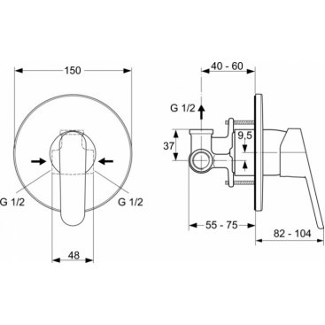 Гигиенический набор Ideal Standard B0040AA 3 в 1