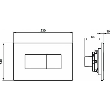 Панель смыва Ideal Standard Solea P2 R0110