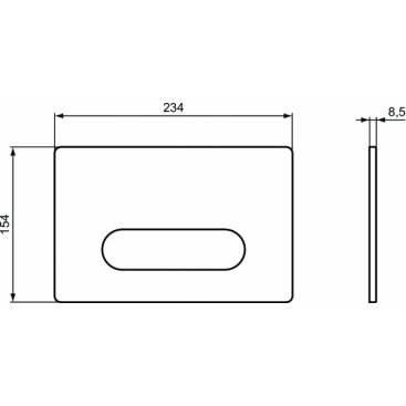 Панель смыва Ideal Standard Oleas M3 R0126