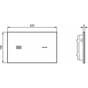 Панель смыва Ideal Standard Prosys Symfo R0129