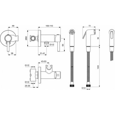 Гигиенический набор Ideal Standard BD130AA