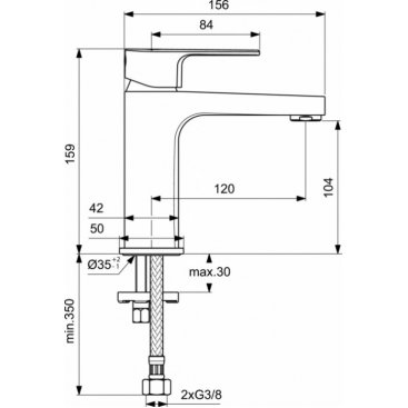 Смеситель для раковины Ideal Standard Cerafine Model D BC553AA