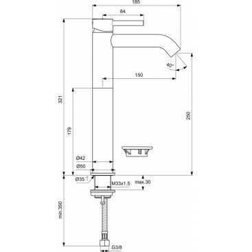 Смеситель для раковины Ideal Standard Ceraline BC269AA