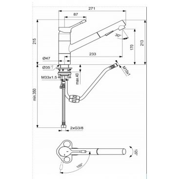 Смеситель для кухни Ideal Standard Ceralook BC297GN