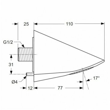 Верхний душ Ideal Standard Ceraplus A4844AA