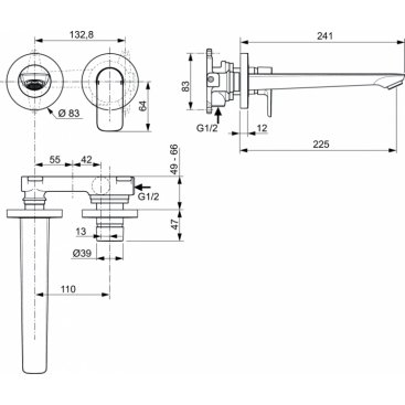 Смеситель для раковины Ideal Standard Connect Air A7009AA