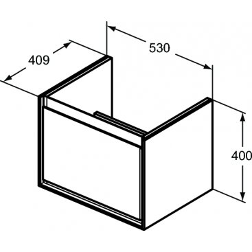 Мебель для ванной Ideal Standard Connect Air E0846 60 см светло-серая