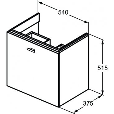 Мебель для ванной Ideal Standard Connect Space E0313 55 см белая