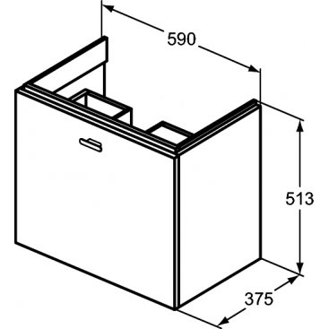 Мебель для ванной Ideal Standard Connect Space E0315 60 см белая