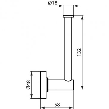 Бумагодержатель запасного рулона Ideal Standard Iom A9132AA